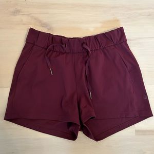 Bergundy lululemon shorts. Size 6